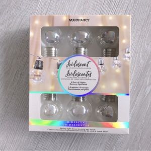 Merkury Innovations Iridescent Bulb String Lights